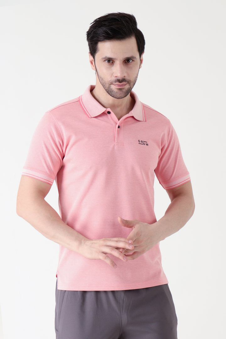 Premium Polo T-shirt Peach