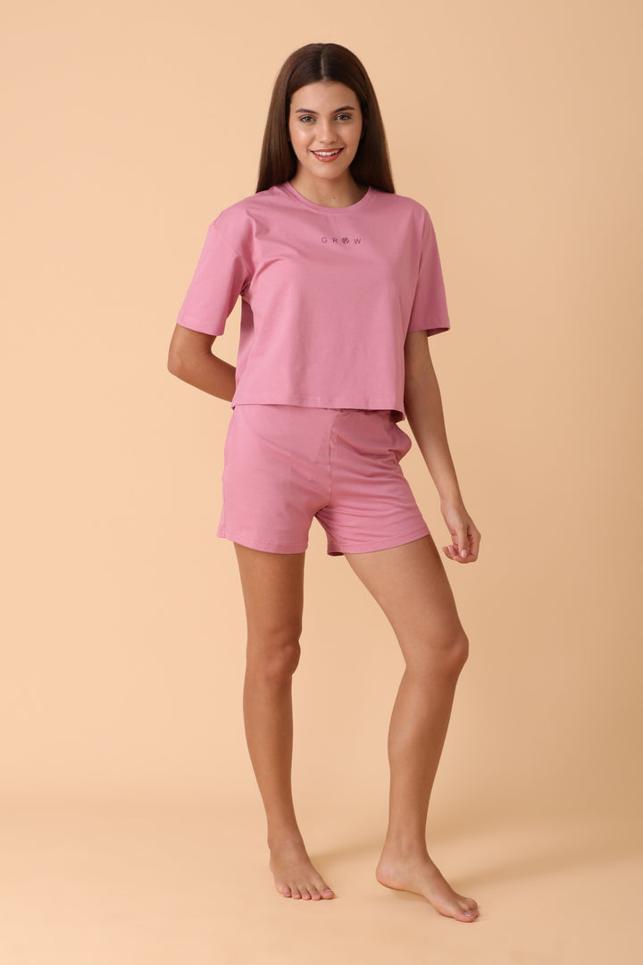 Chill Days Co-ord Set Pink Smoke