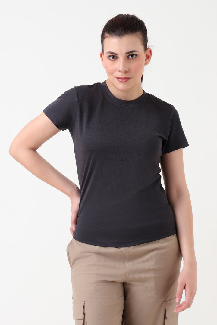 Premium Jacquard Tshirt Black