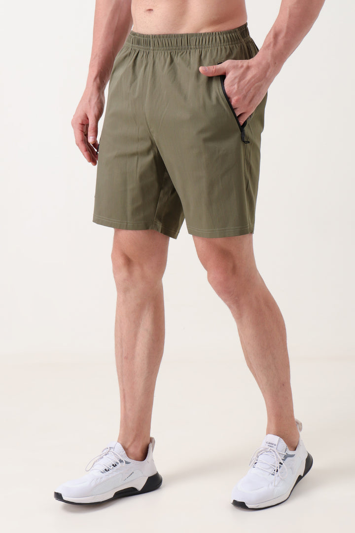 Elasto Cargo Shorts Olive