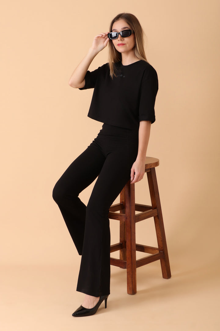 GROW Lounge Luxe Co-ord Set Bae Black