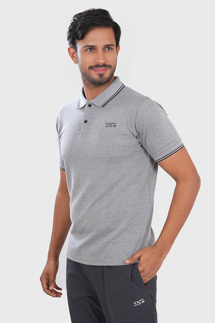Premium Polo T-shirt Grey