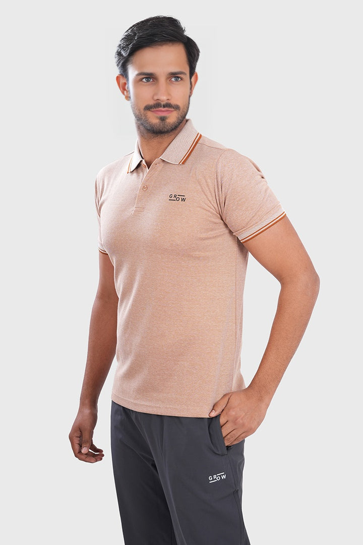 Premium Polo T-shirt Almond