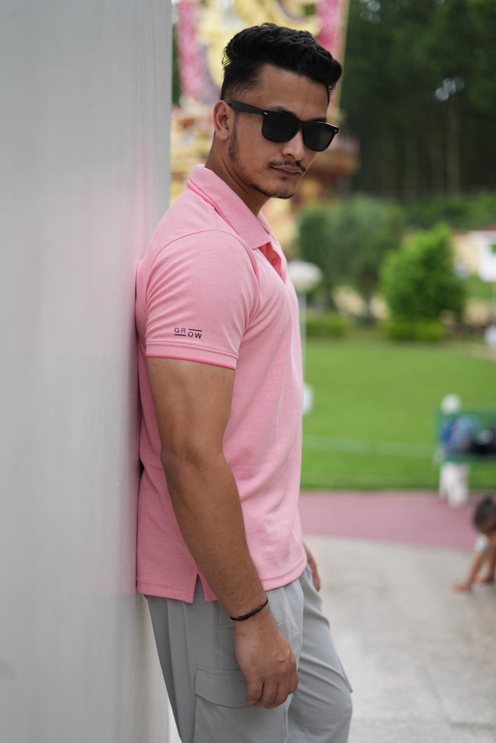 Premium Polo T-shirt Peach