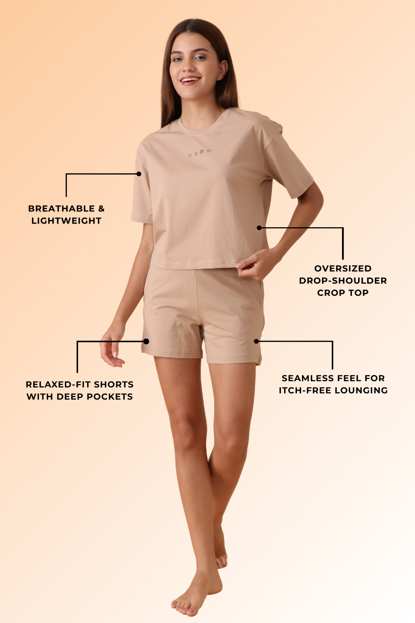 Chill Days Co-ord Set Creme Calm