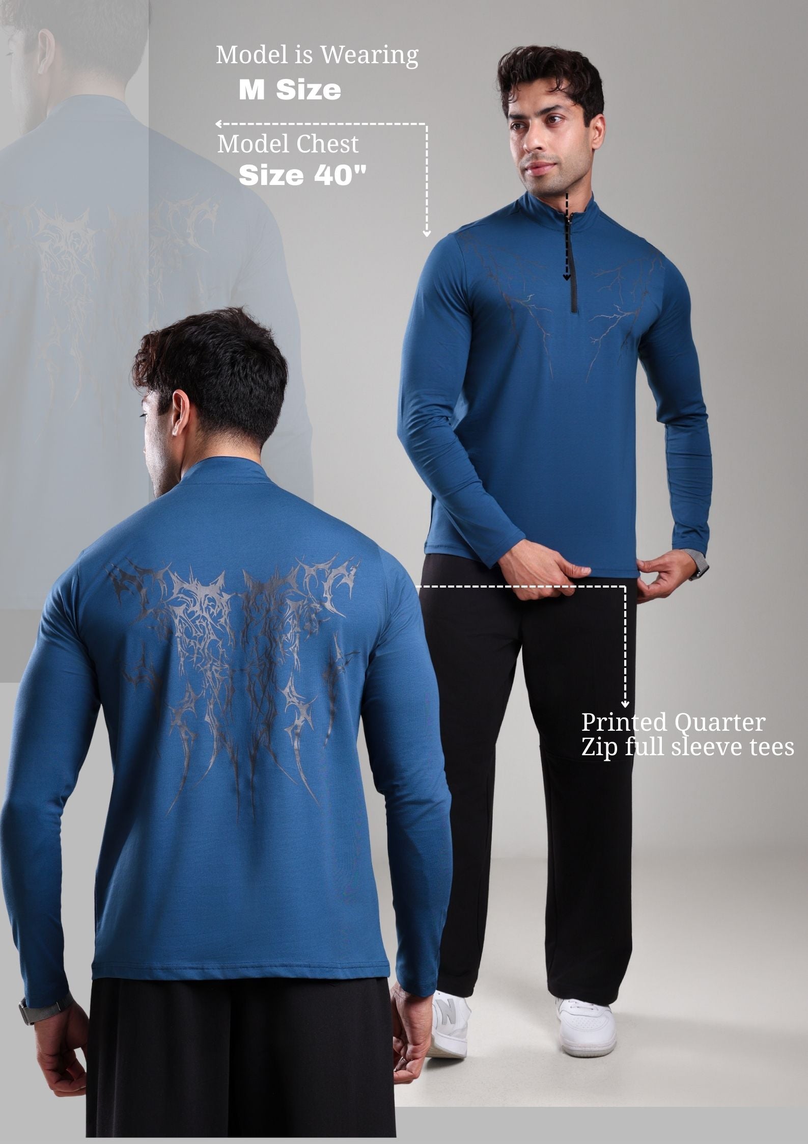 GROW ThunderFlex Zip Tshirt Airforce