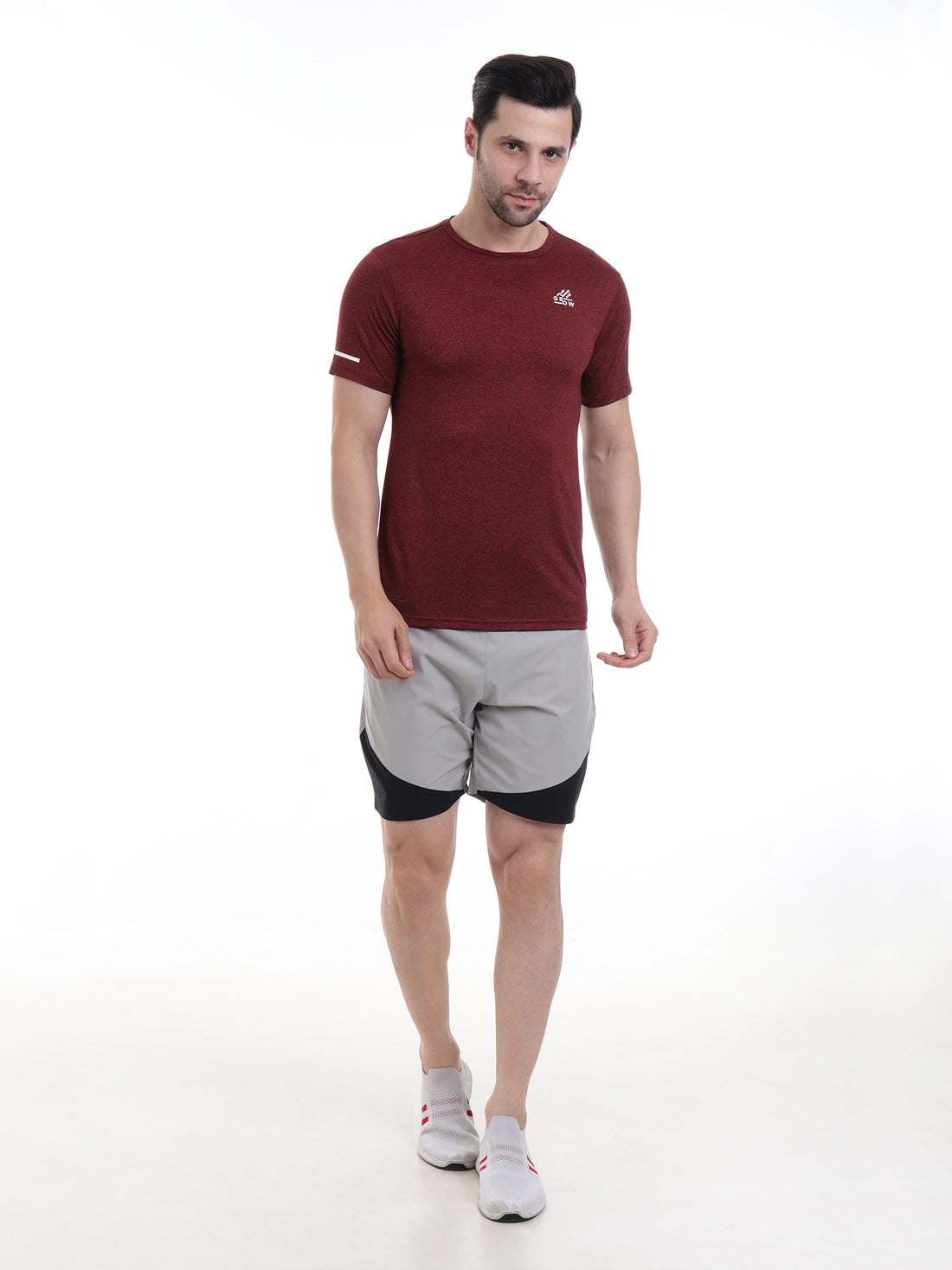 Training Melange T-shirt Rust