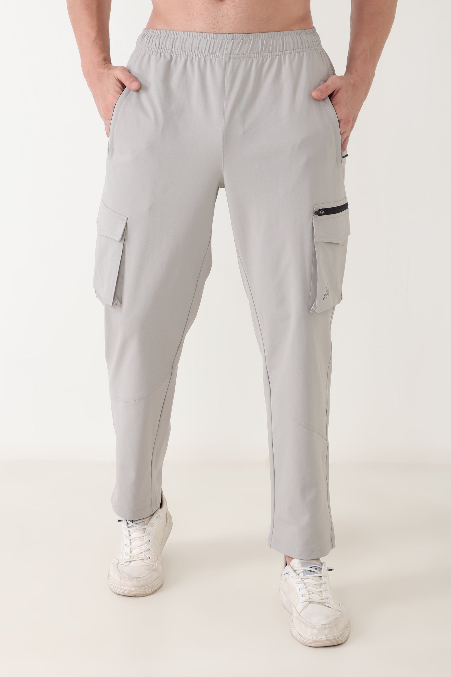 GROW Relax cargo Joggers Light Grey