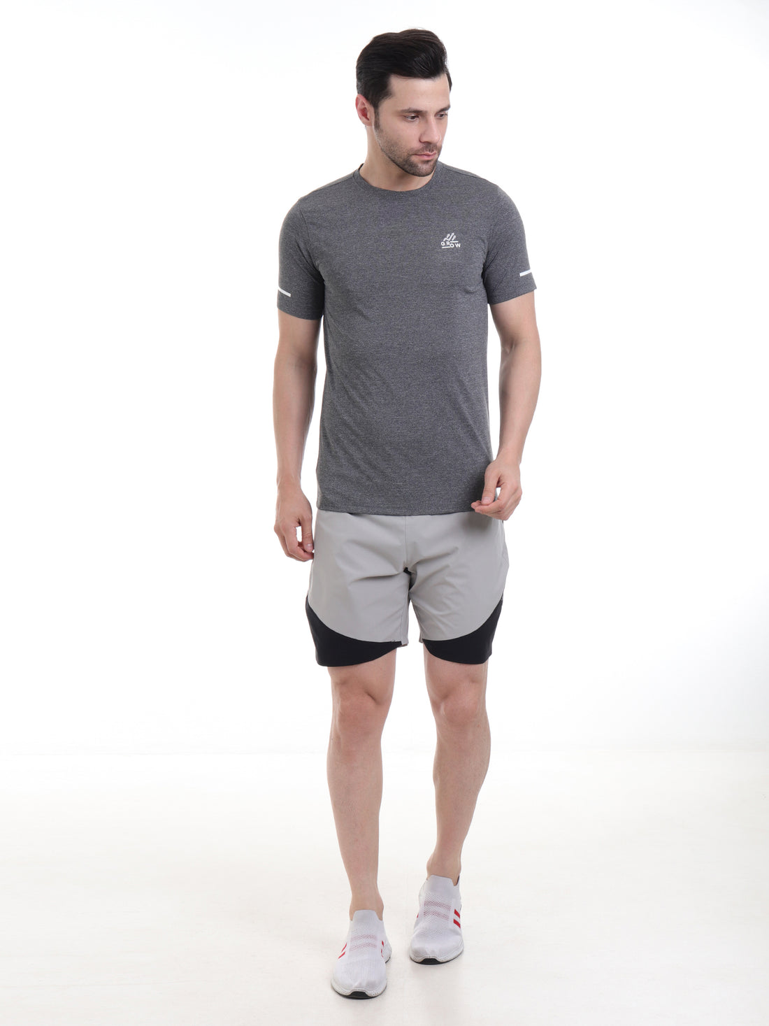 Training Melange T-shirt Dark Anthra