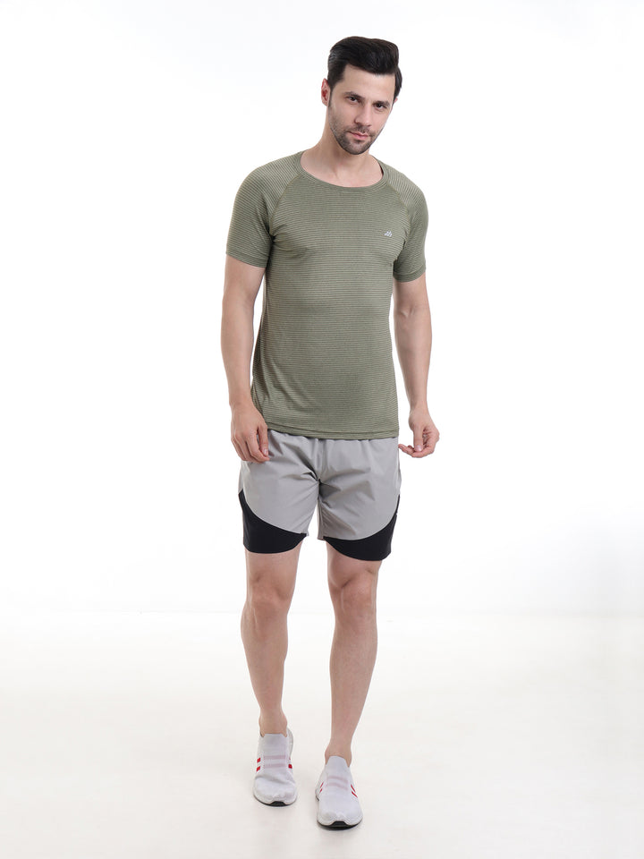 Raglan Sleeve High Performance T-shirt Olive