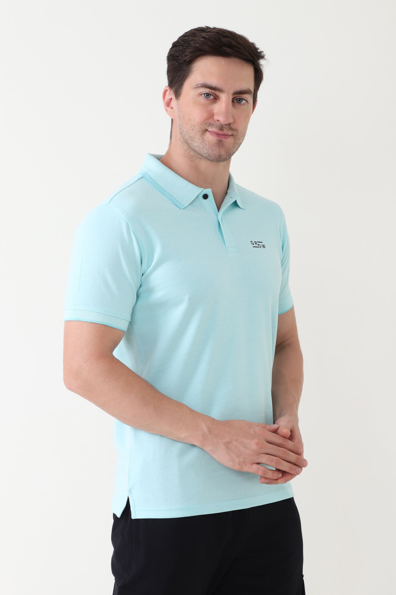 Premium Polo T-shirt Aqua