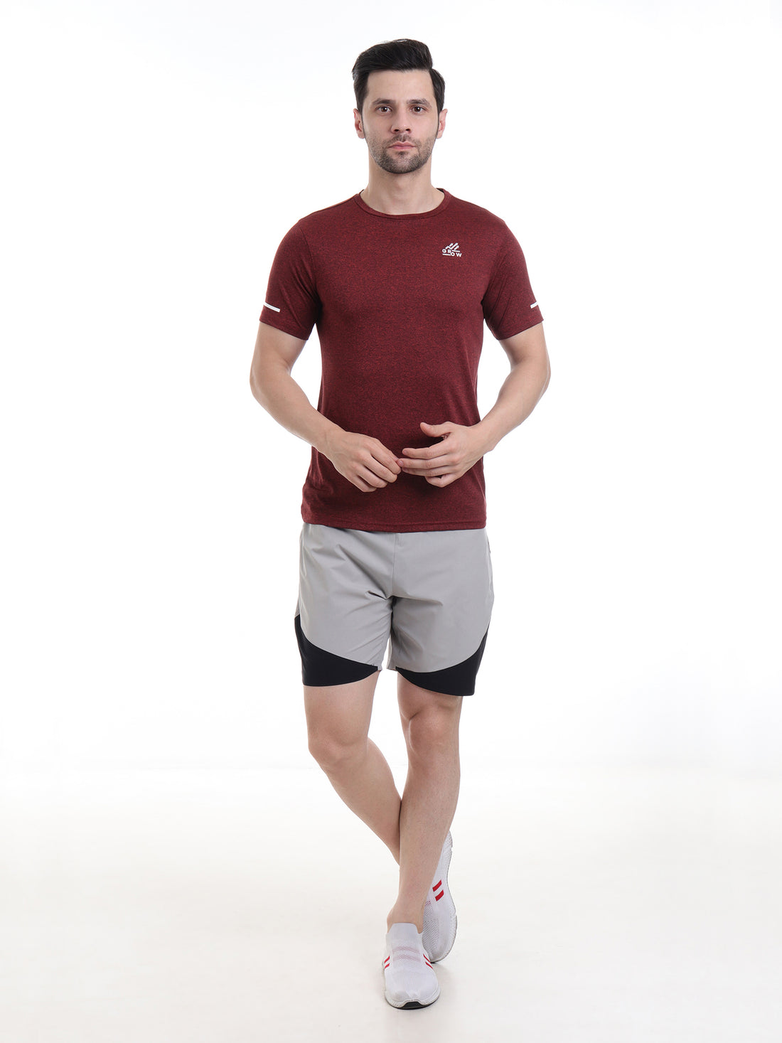 Training Melange T-shirt Rust
