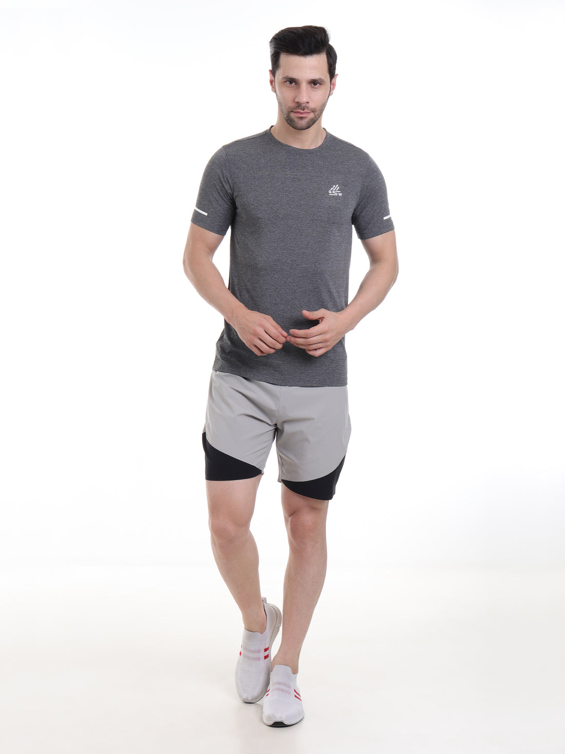 Training Melange T-shirt Dark Anthra