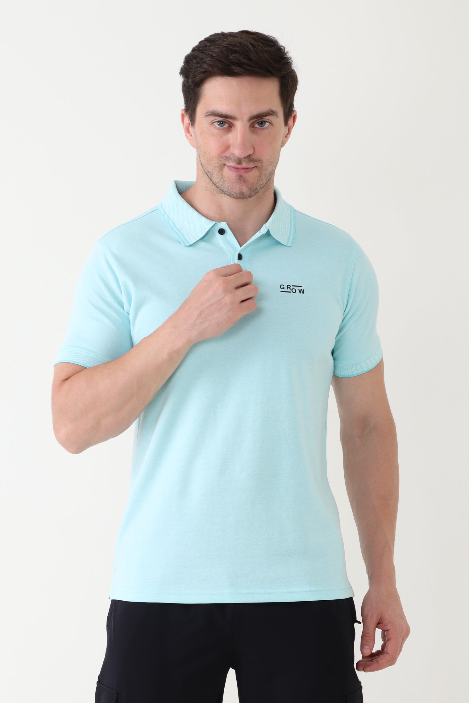 Premium Polo T-shirt Aqua