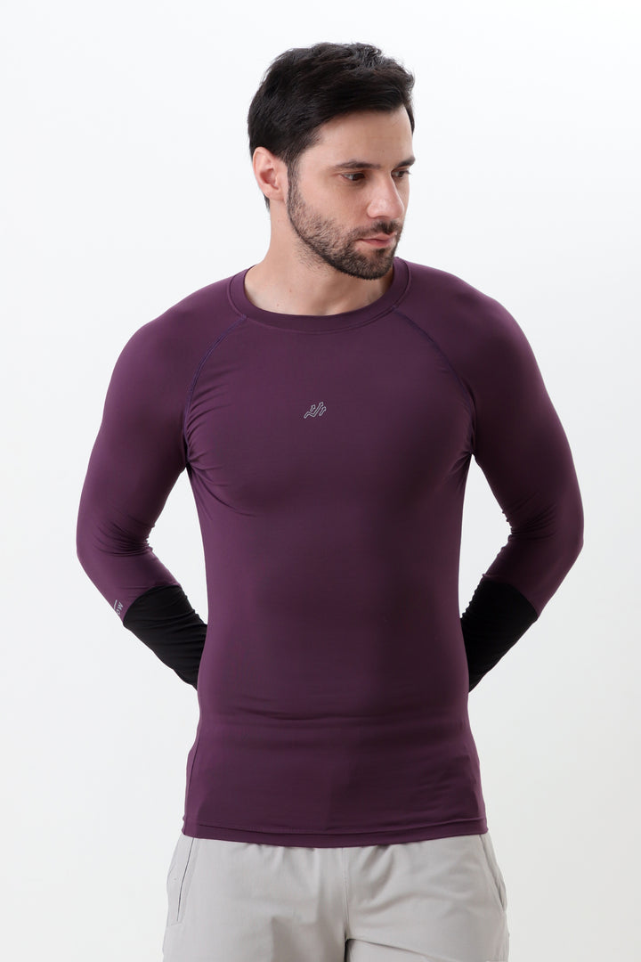 Elevate Compression T-shirt Plum