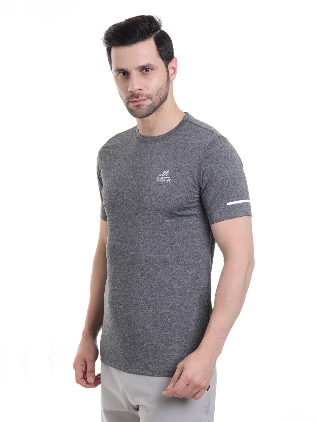 Training Melange T-shirt Dark Anthra