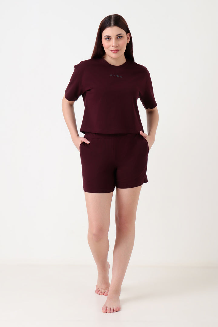 Premium Co-ord Set Wine