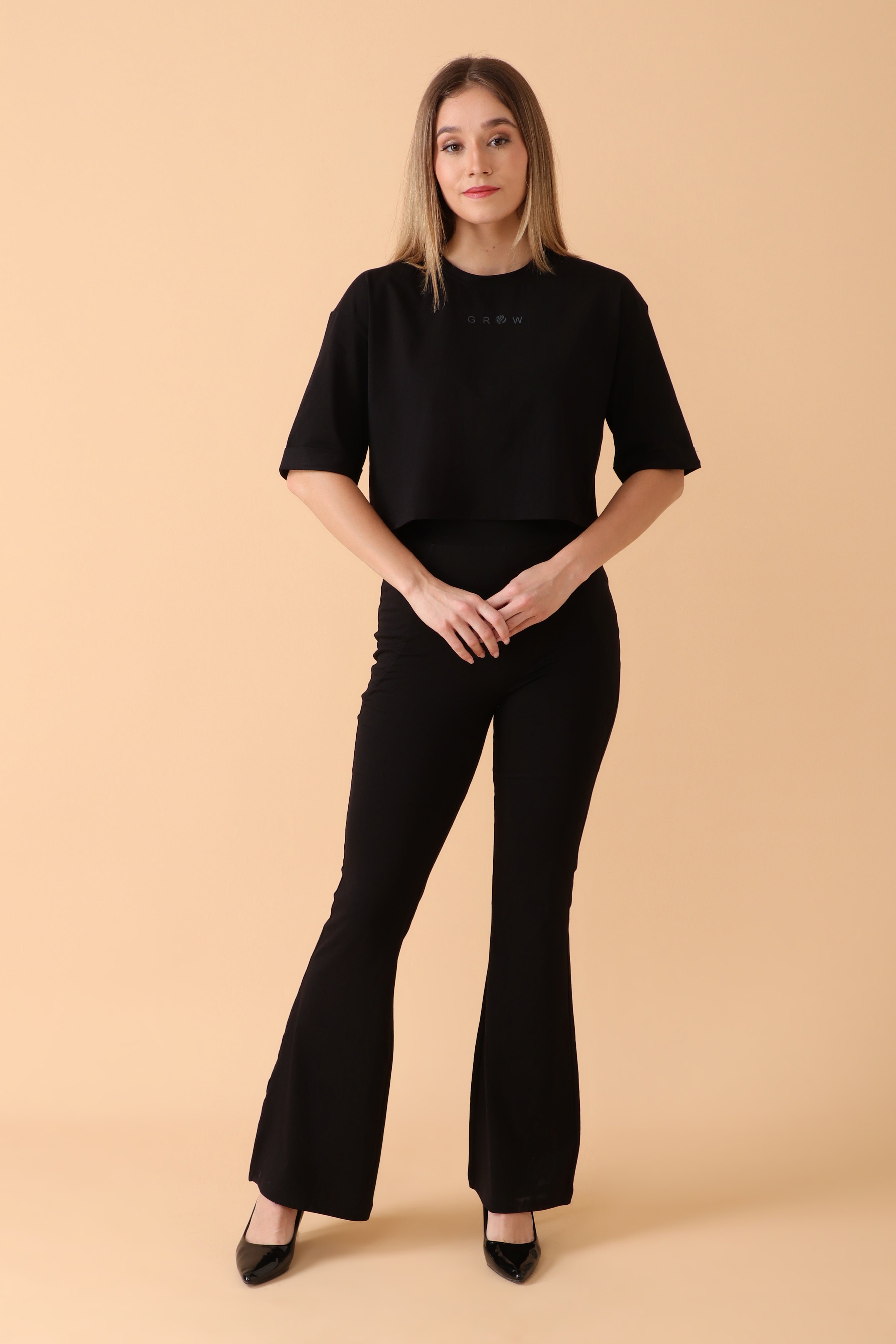 GROW Lounge Luxe Co-ord Set Bae Black