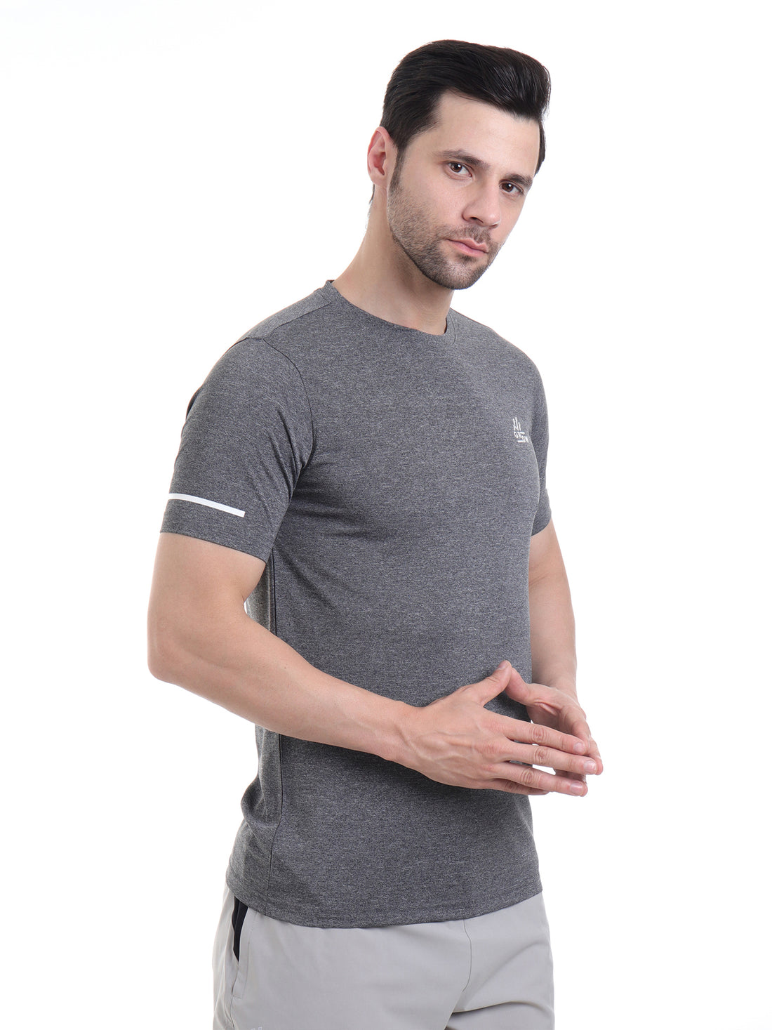 Training Melange T-shirt Dark Anthra