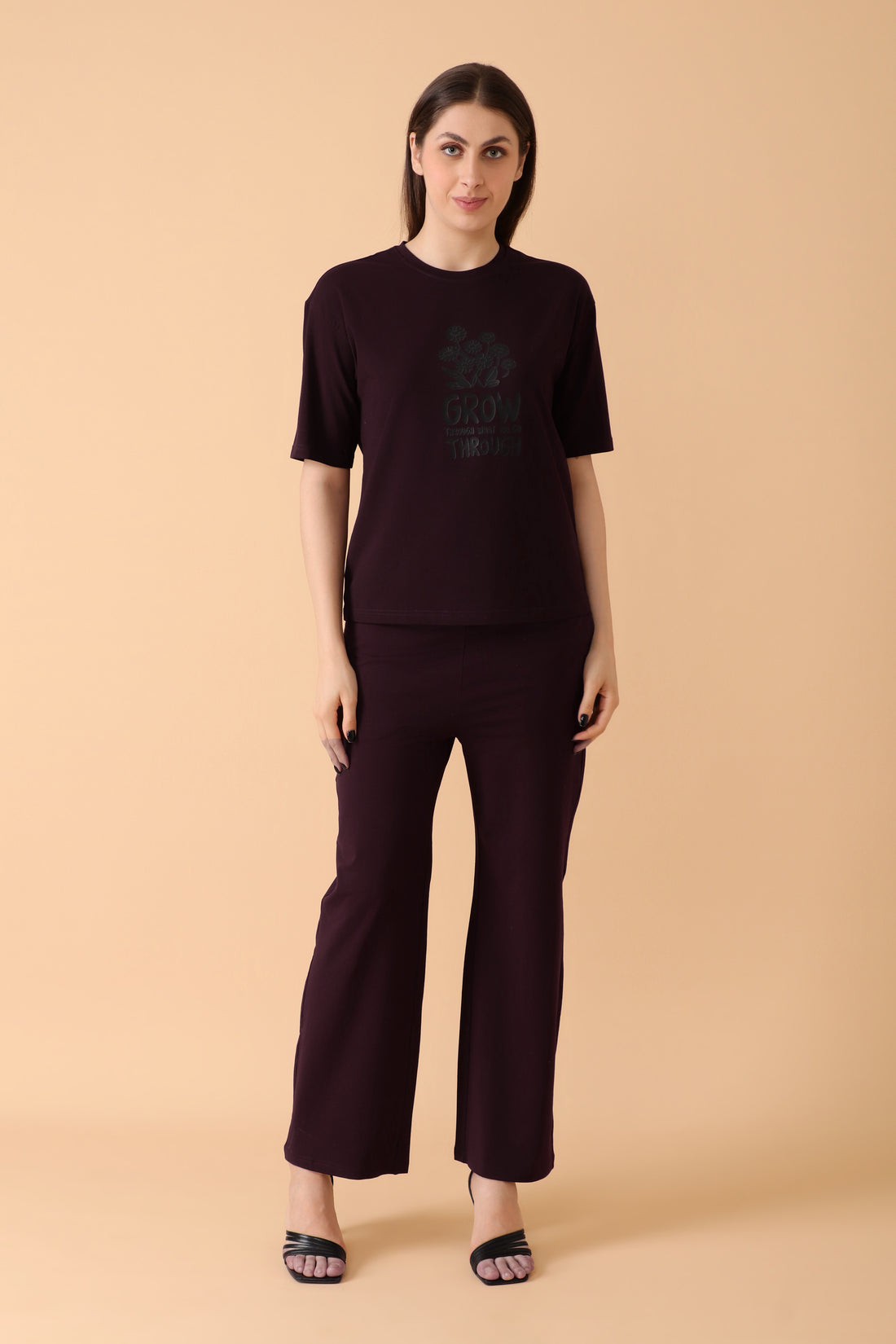 Lazee Luxe Tee Berry Busy