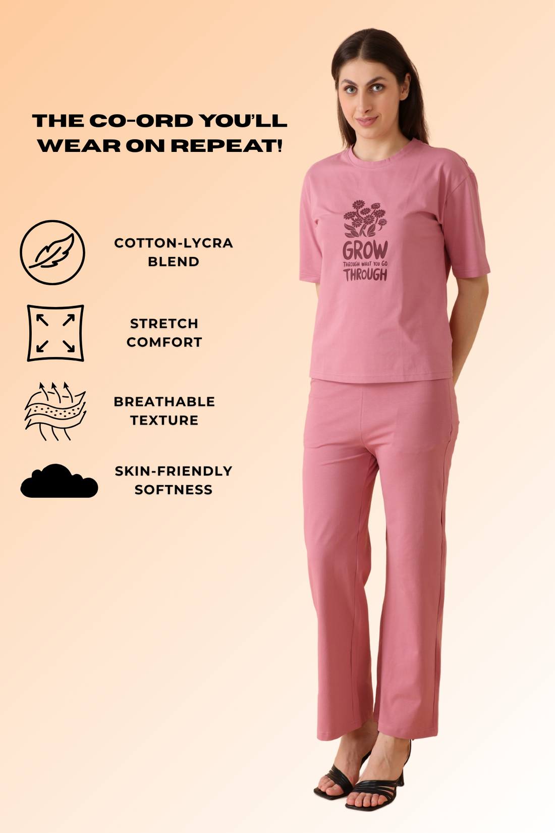 Cloud Nine Co-ord set Onion Blush