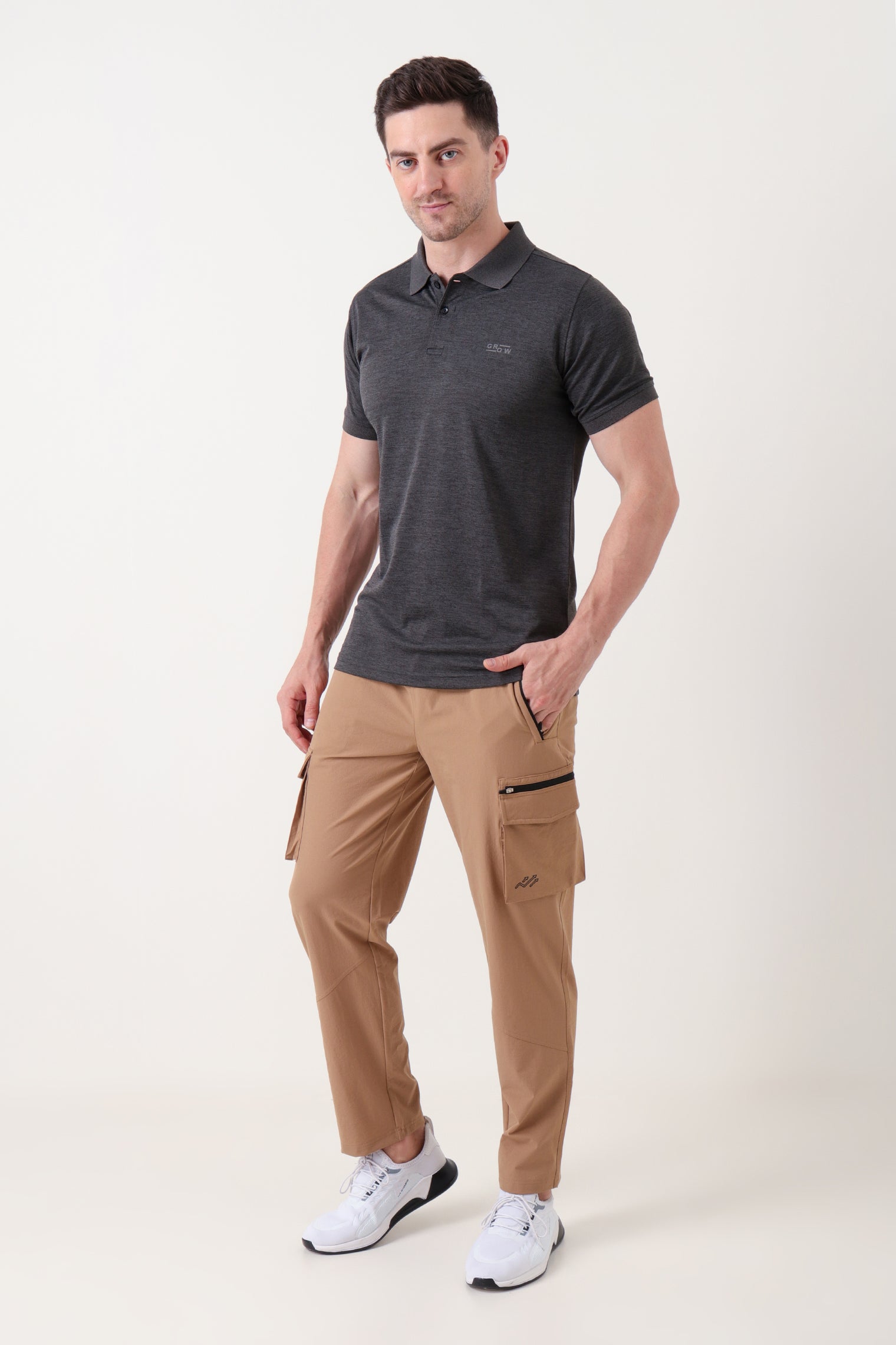 Grow Relax cargo Joggers Khaki