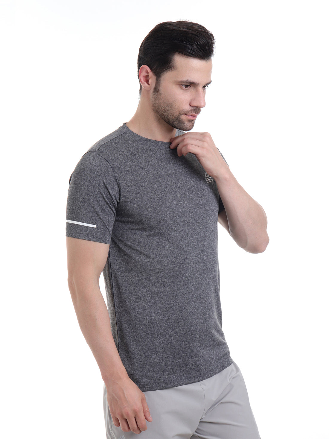 Training Melange T-shirt Dark Anthra