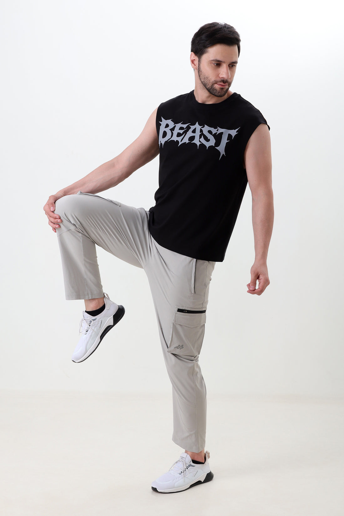 Beast oversize sleeveless T-shirt
