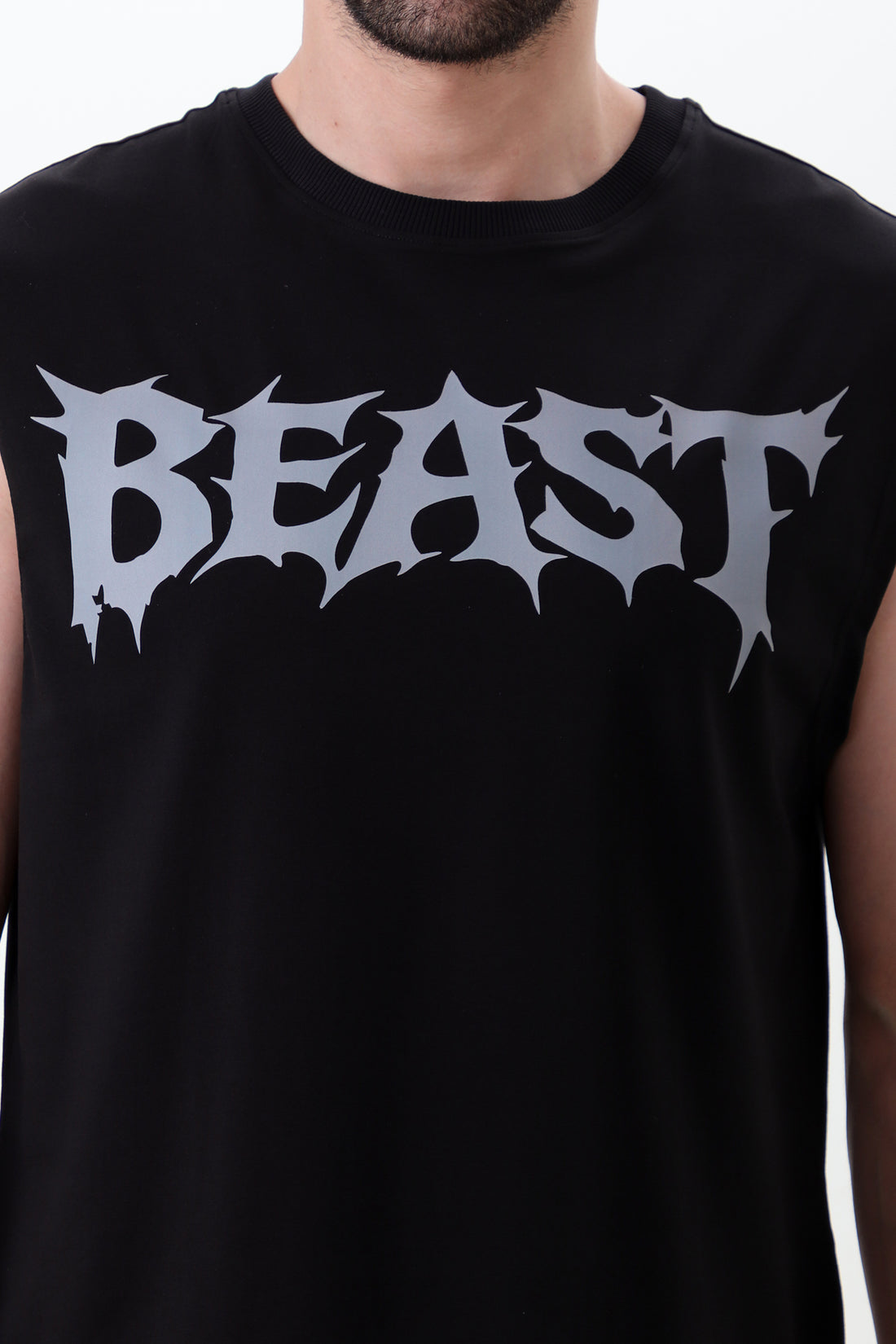 Beast oversize sleeveless T-shirt