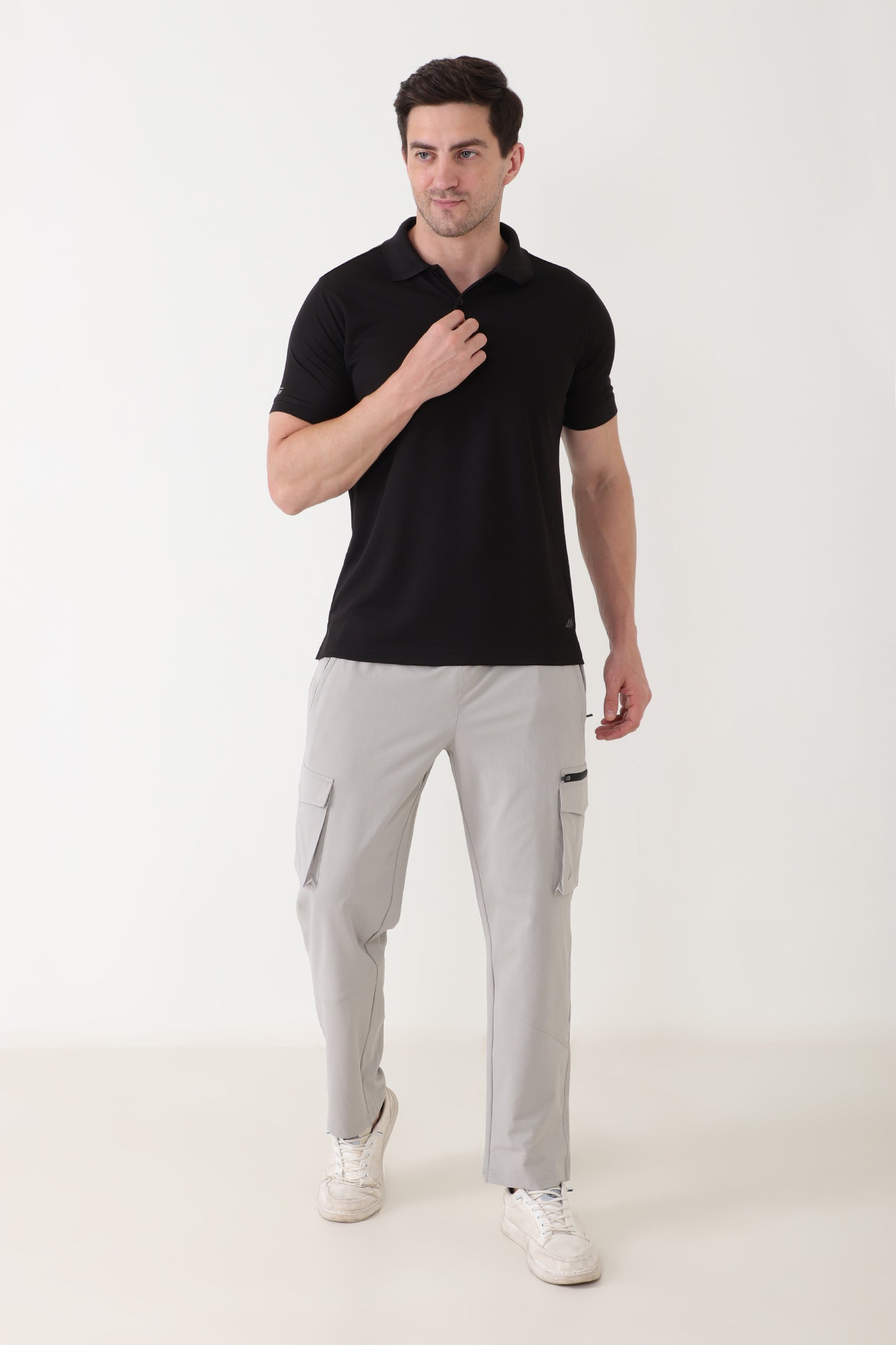 GROW Relax cargo Joggers Light Grey