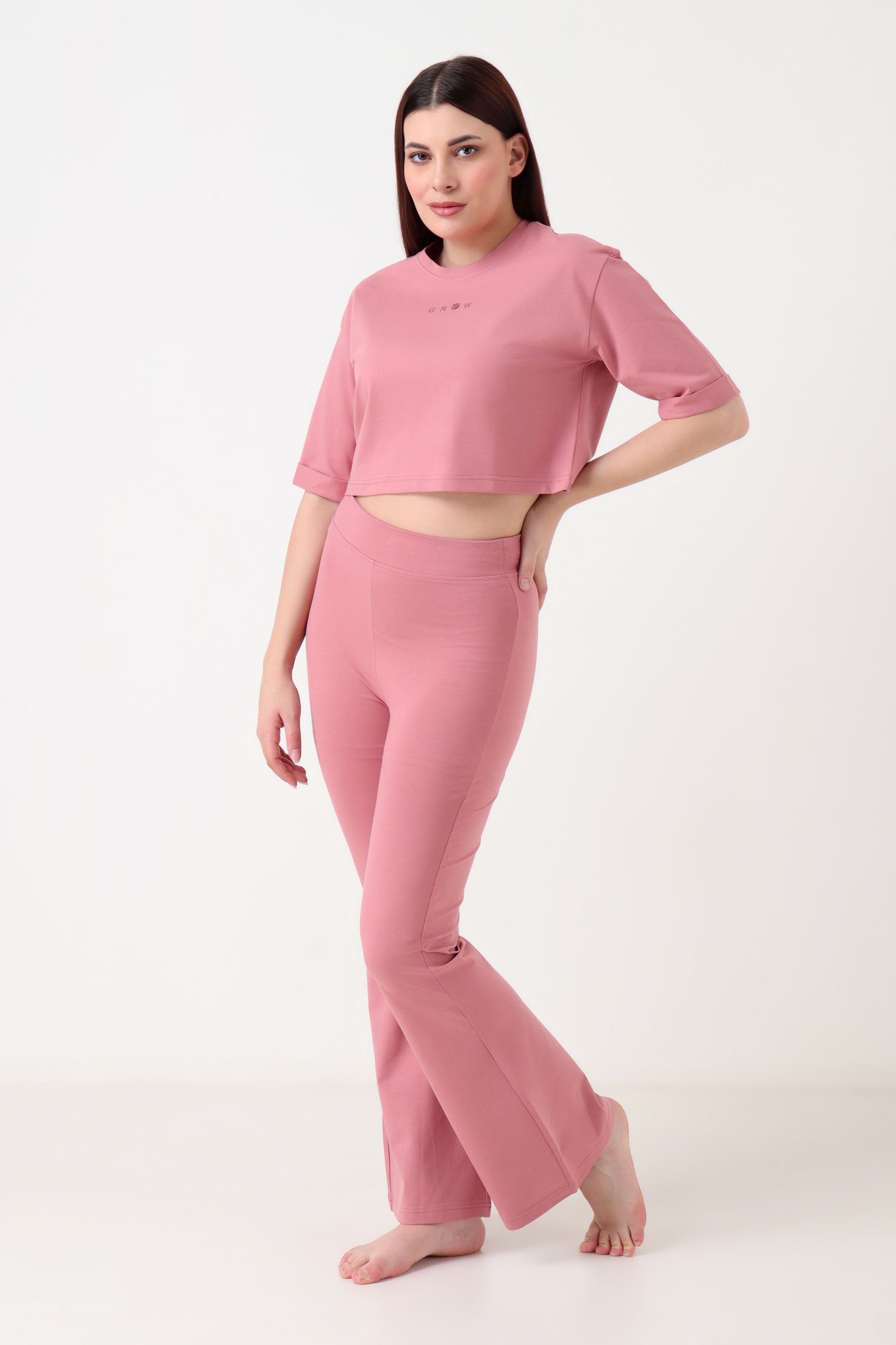 Easy Breezy Flare Pant Pink Pause