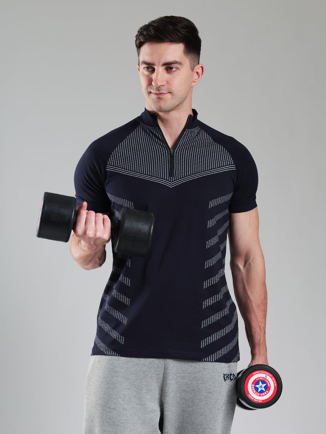 Grow AeroFlex Gym T-Shirt Navy