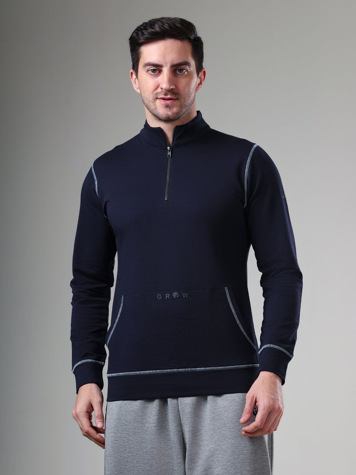 Grow 5T Pullover Navy Grey