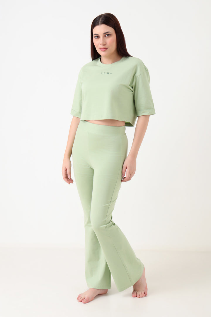 All Day Ease Flare Pant Pista