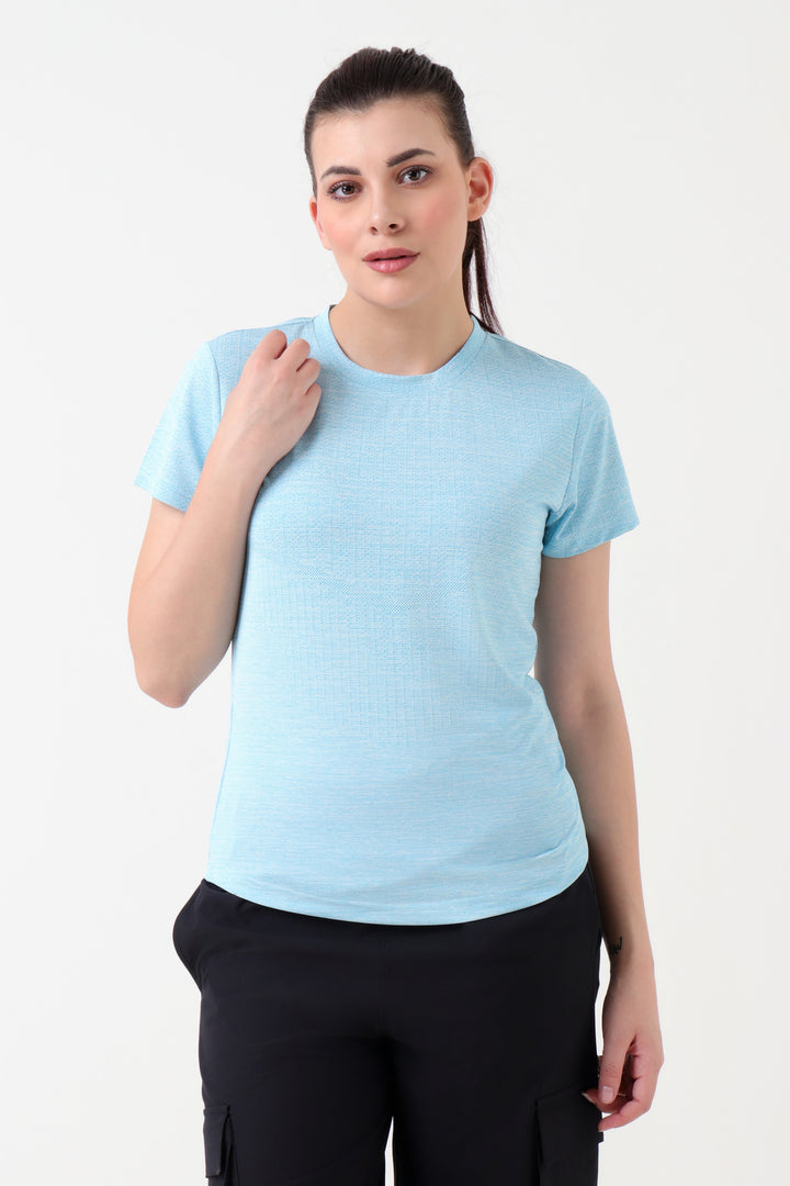 Premium Jacquard Tshirt Sky