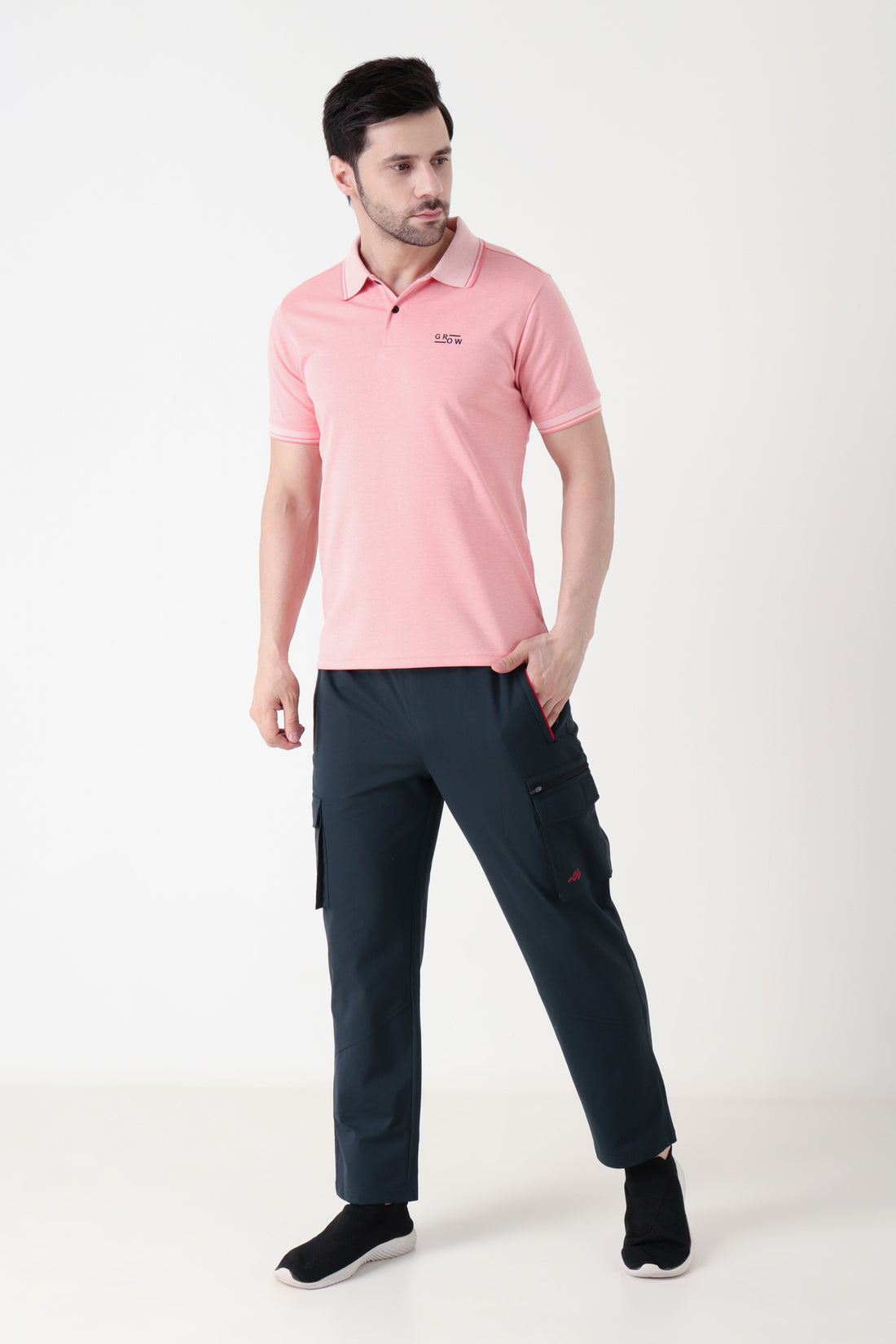 Premium Polo T-shirt Peach