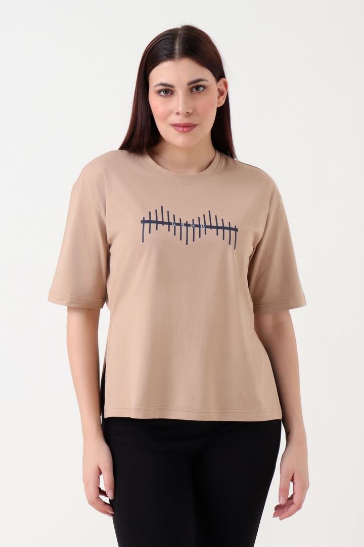 Oversized Slit Tshirt Skin