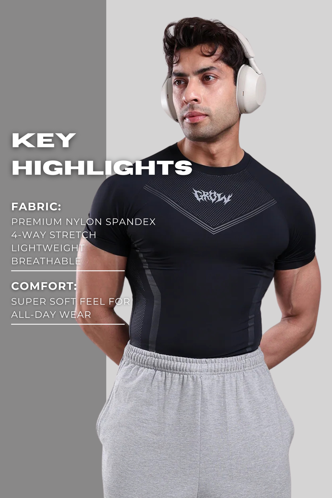GROW Alpha Compression black/grey