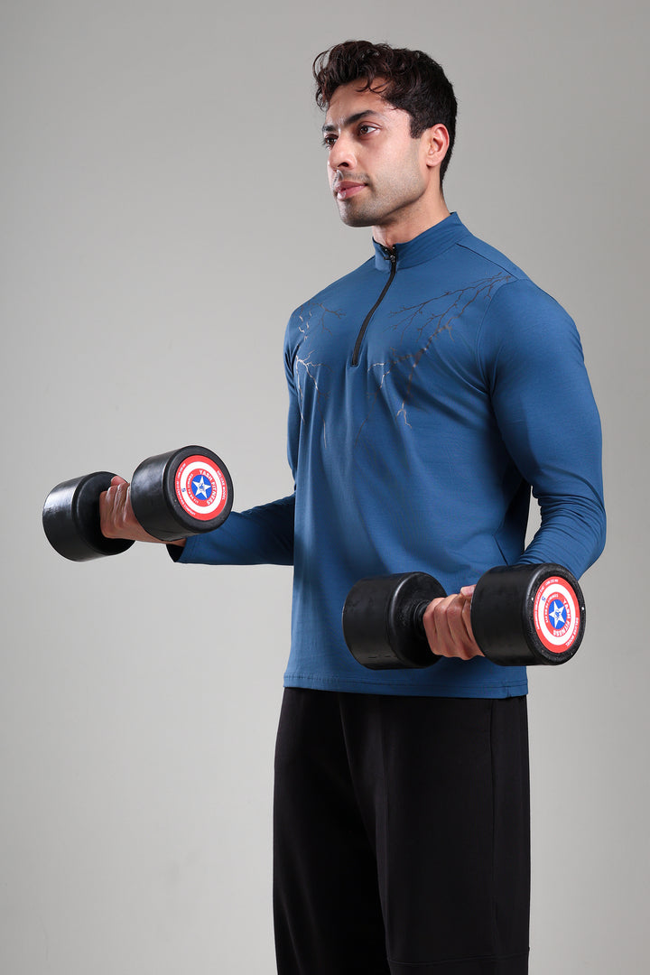 GROW ThunderFlex Zip Tshirt Airforce