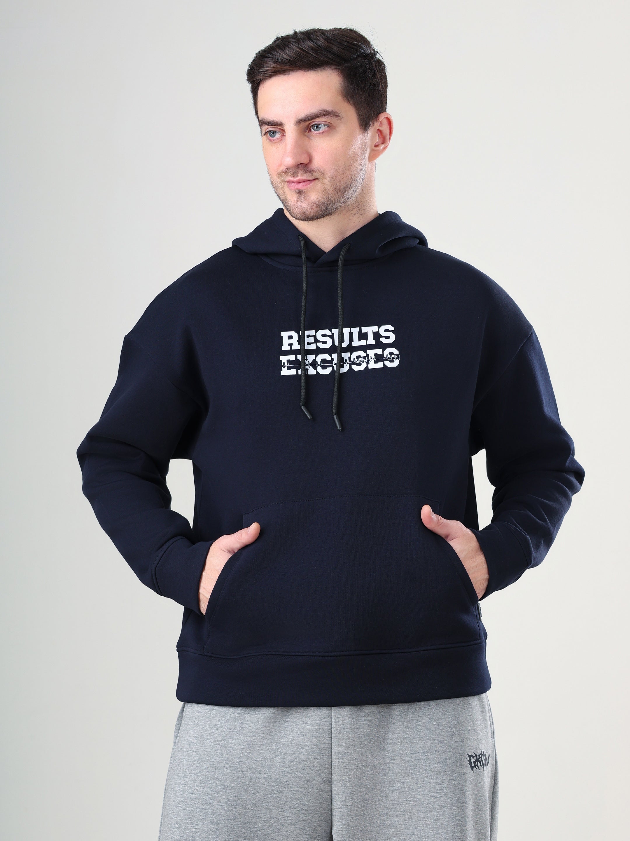 Result Oversize Hoodie Navy