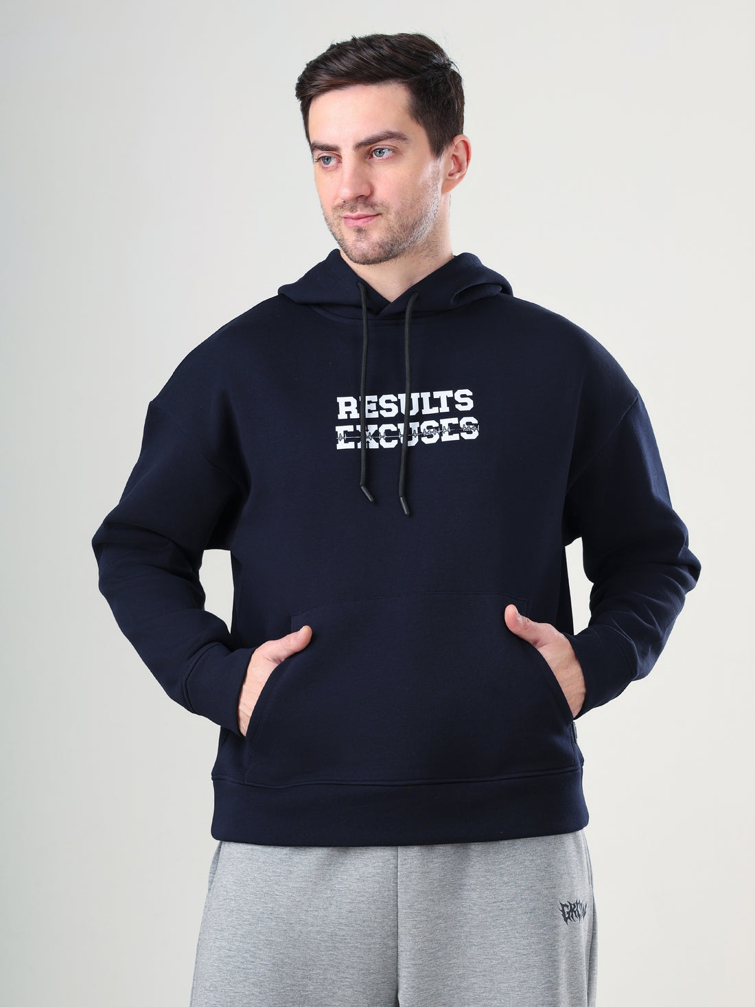 Result Oversize Hoodie Navy