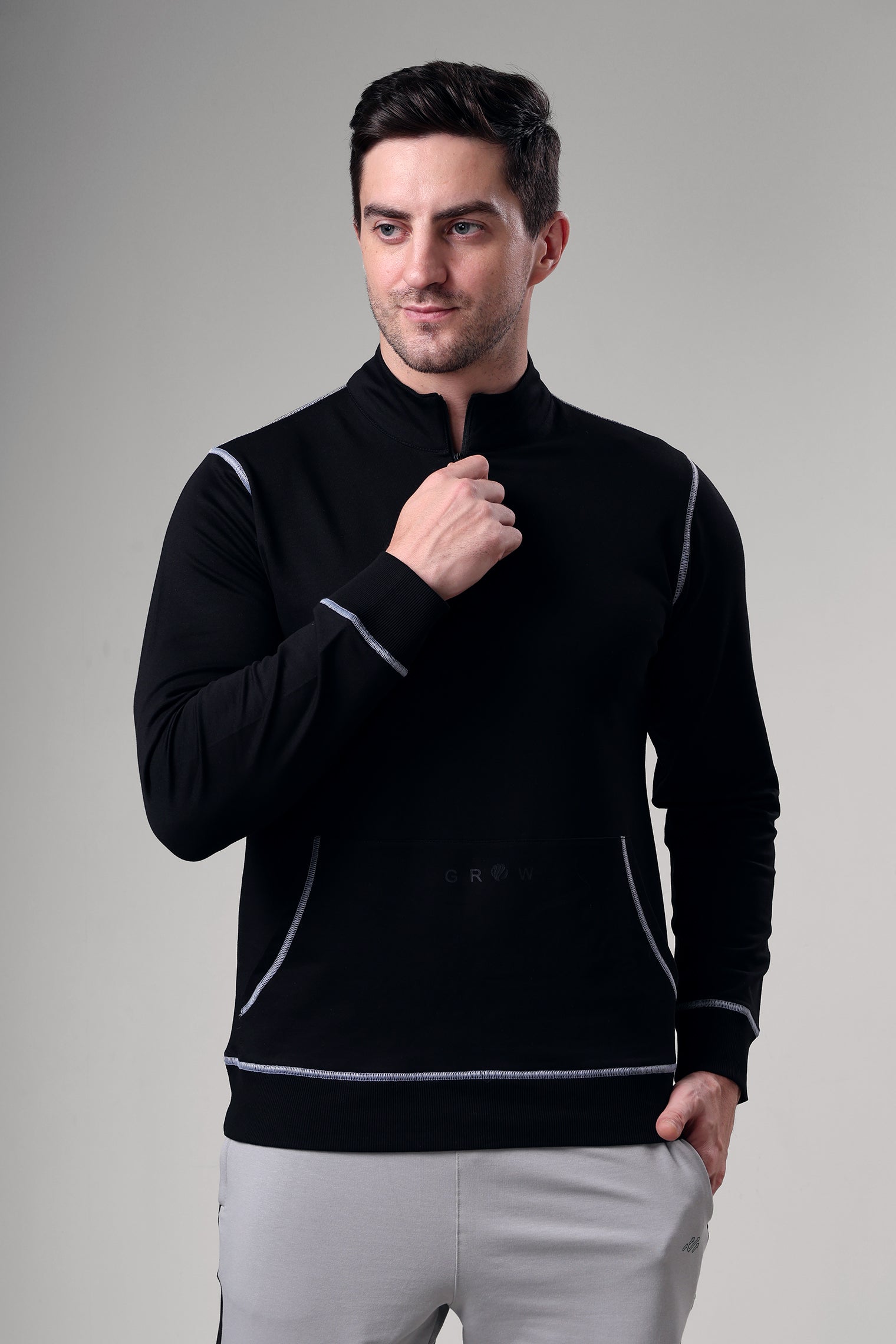 Grow 5T Pullover Black/grey