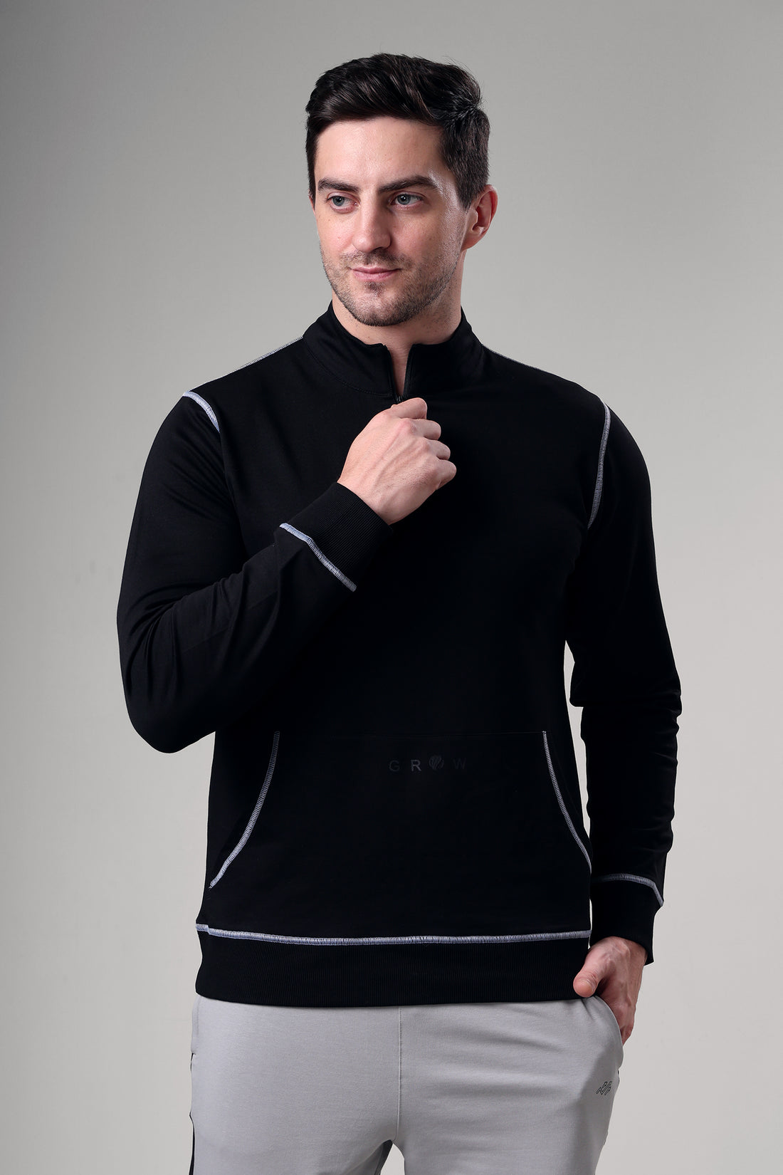 Grow 5T Pullover Black/grey