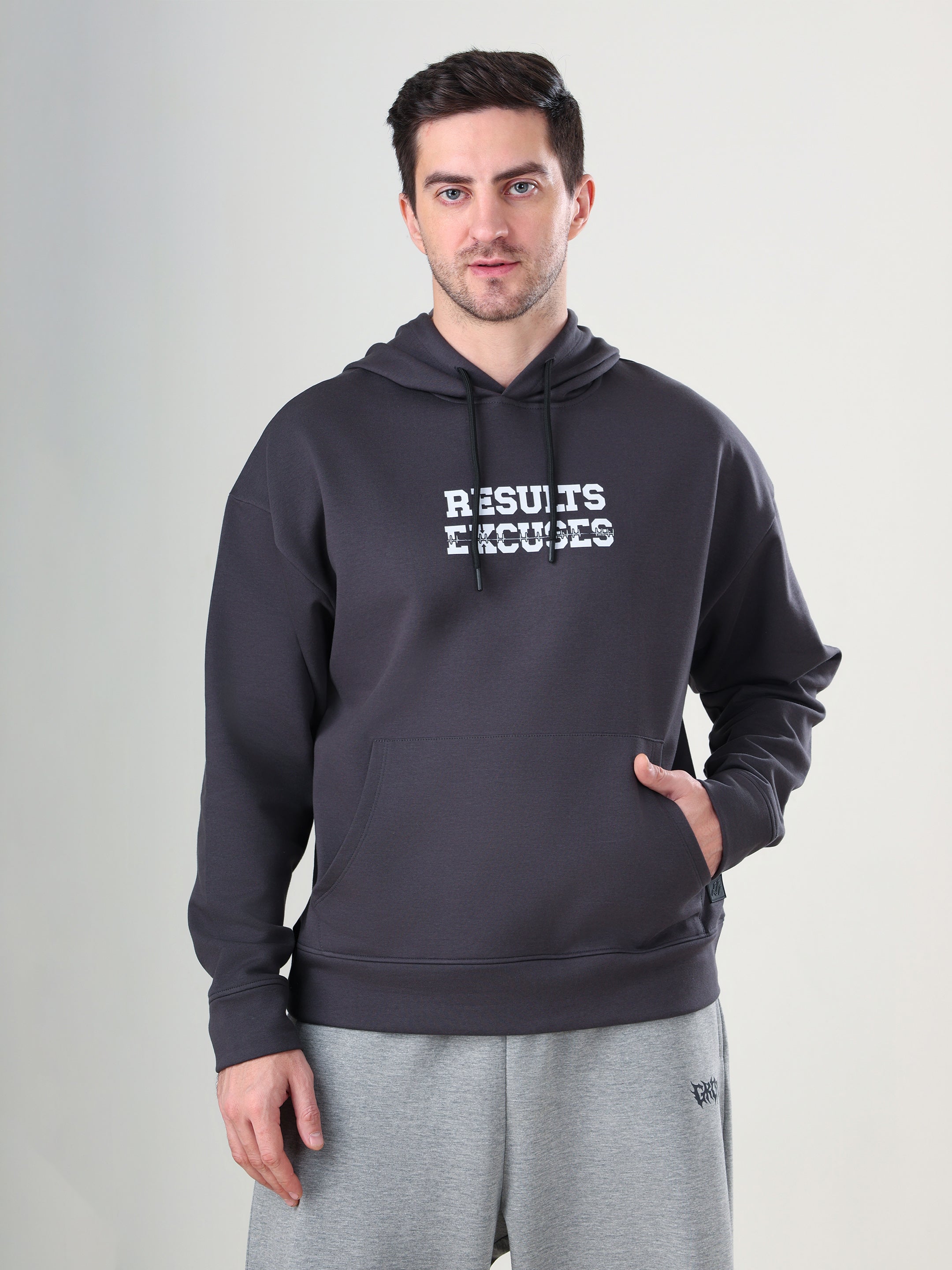 Result Oversize Hoodie Grey