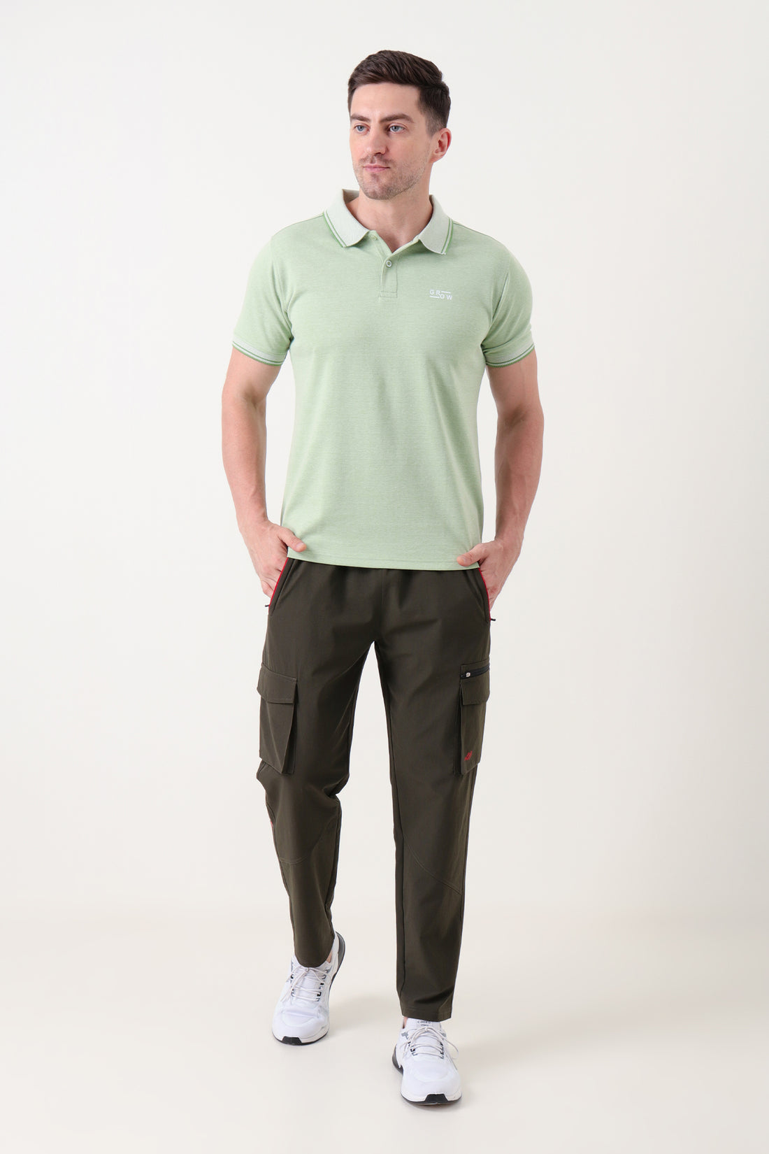 Grow Relax cargo Joggers Olive