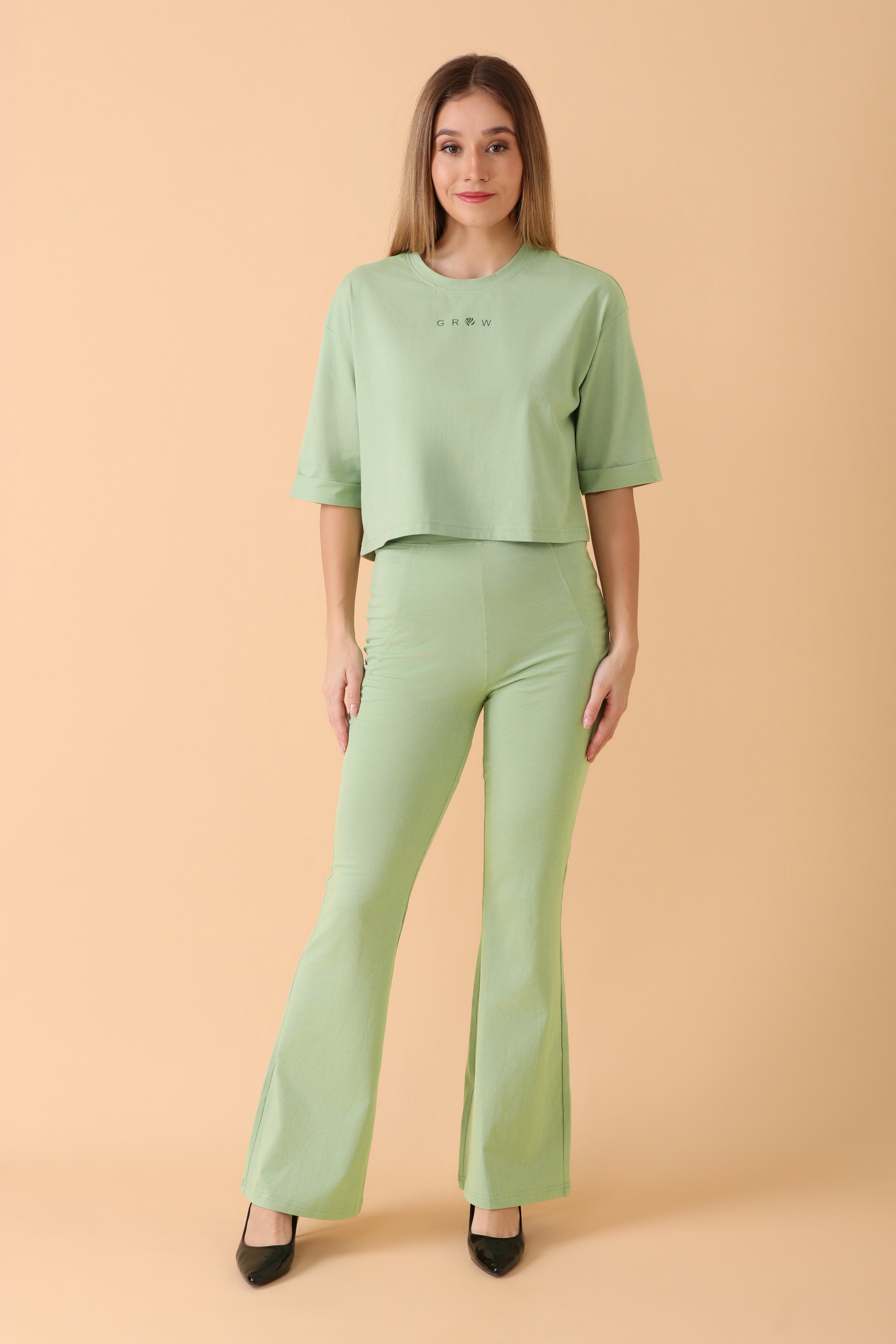 Easy Breezy Flare Flare Pant Pistachio Calm
