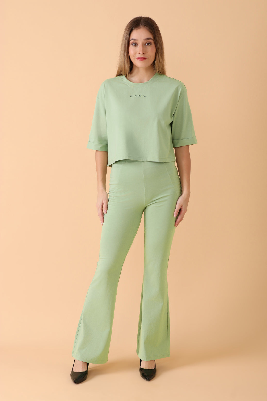 Easy Breezy Flare Flare Pant Pistachio Calm