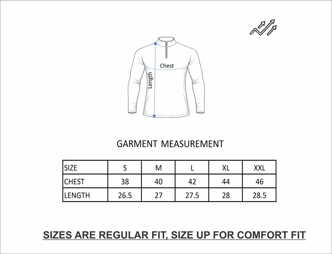 Wolf Quarter Zip T-Shirt (Cotton Feel) Navy