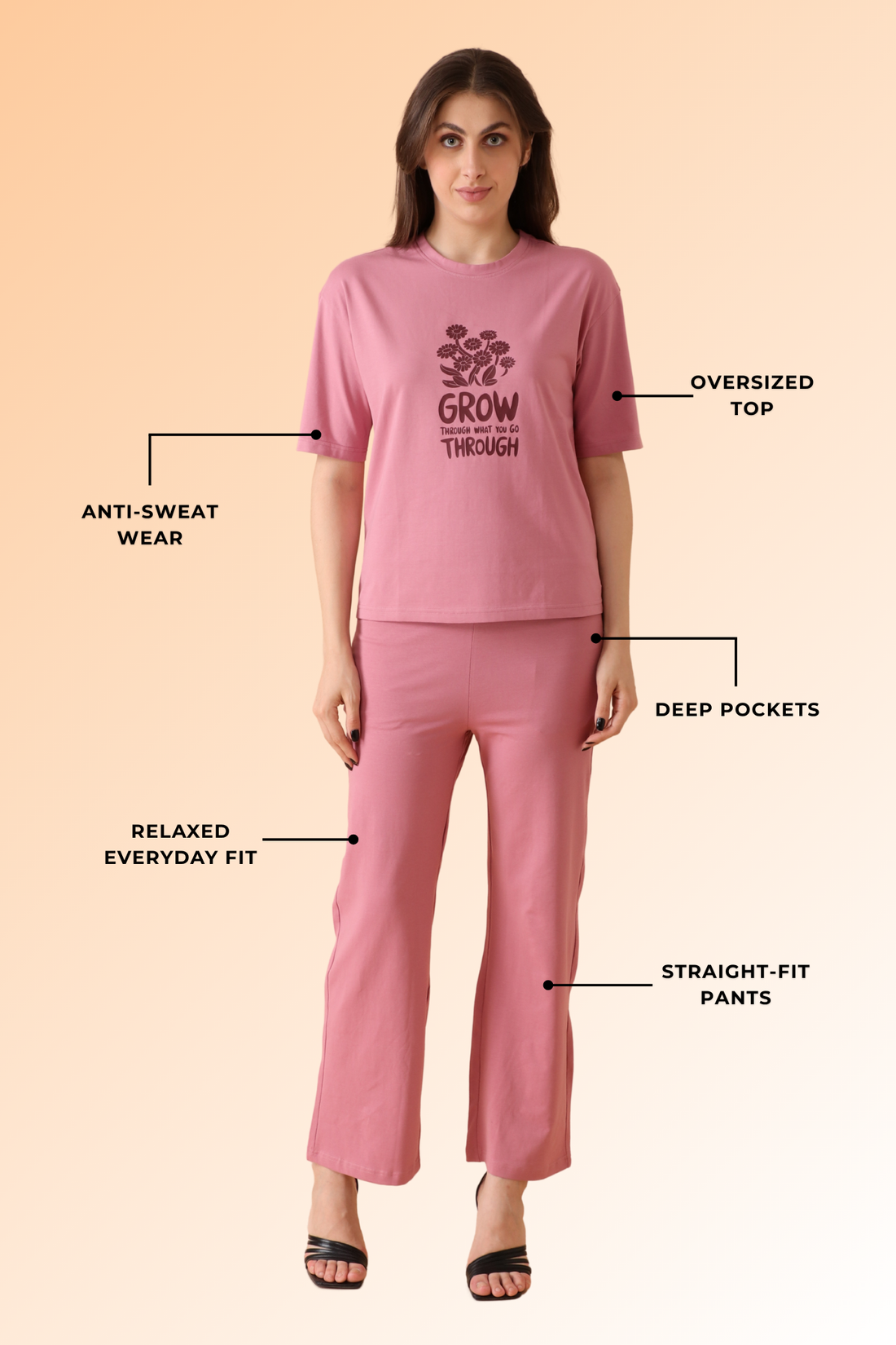 Cloud Nine Co-ord set Onion Blush