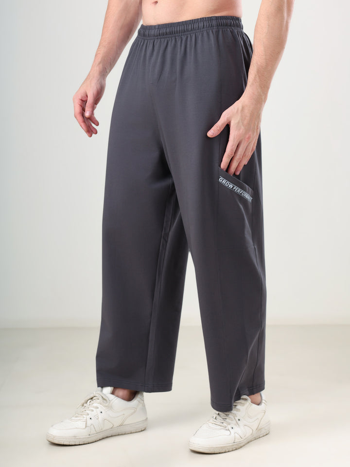 Grow Performance Wide Joggers Dark Grey